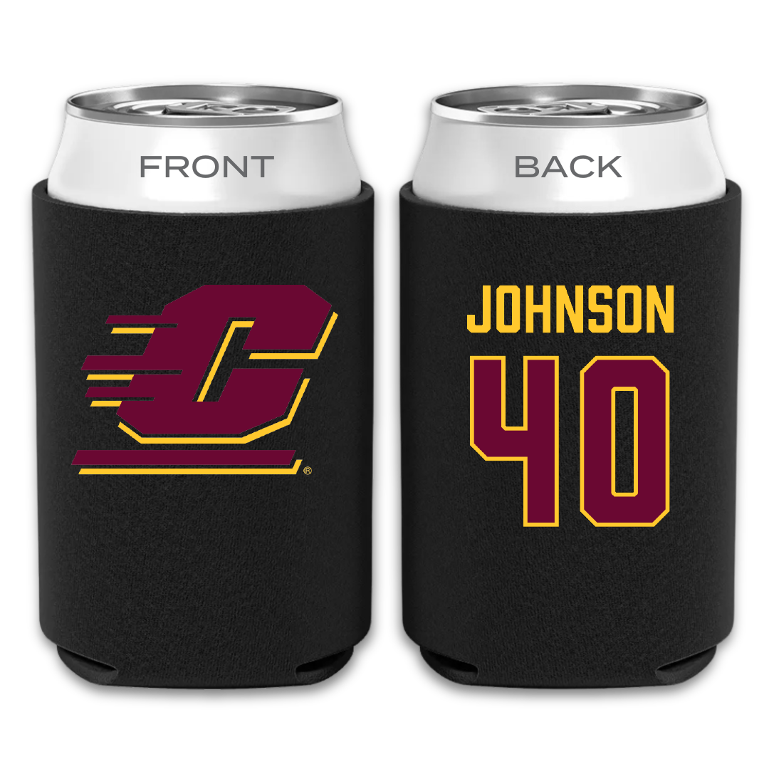 Central Michigan University Basketball (W) Black Can Cooler - #40 Taylor Johnson