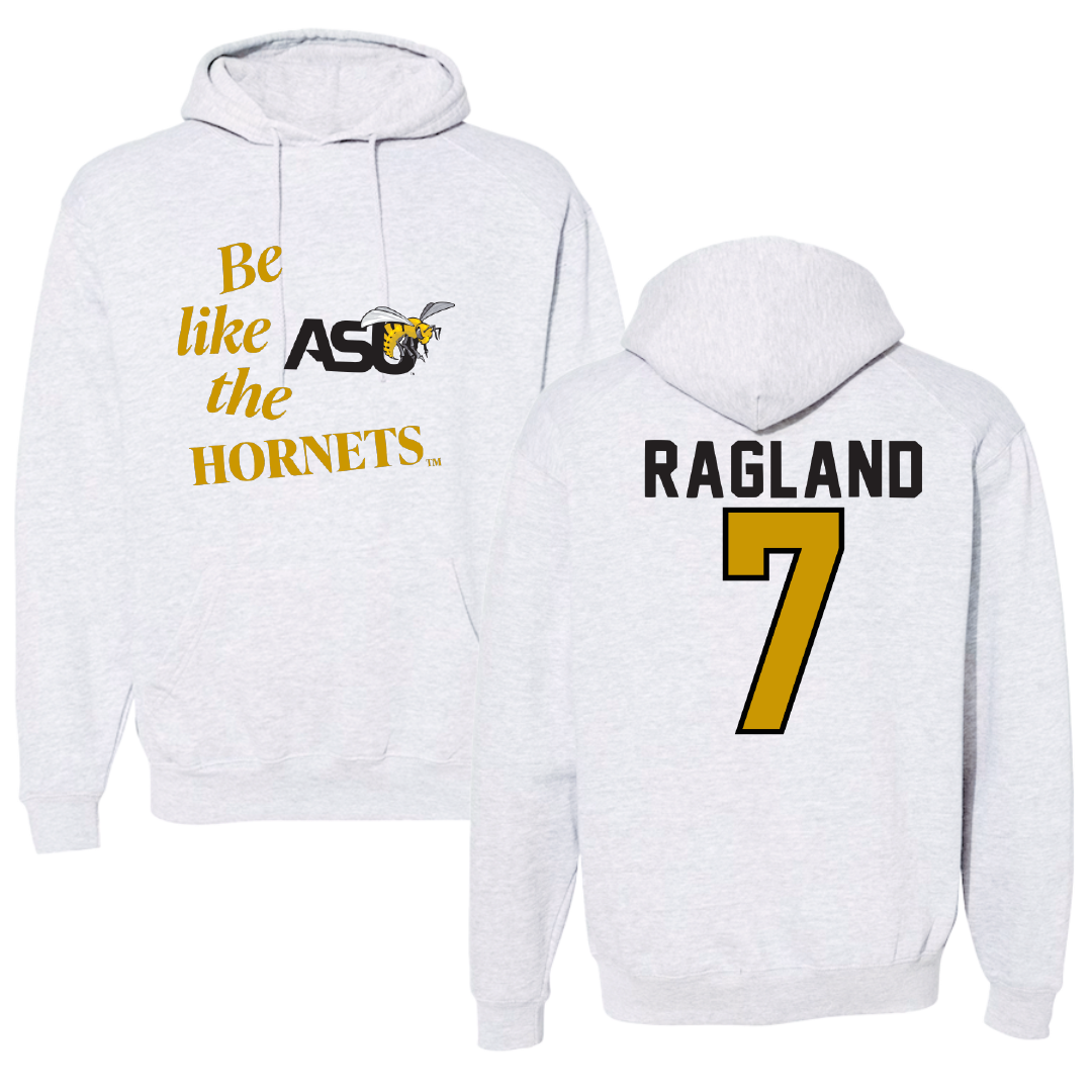 Alabama State University Football Light Gray Be Like Us Hoodie - #7 Braylen Ragland