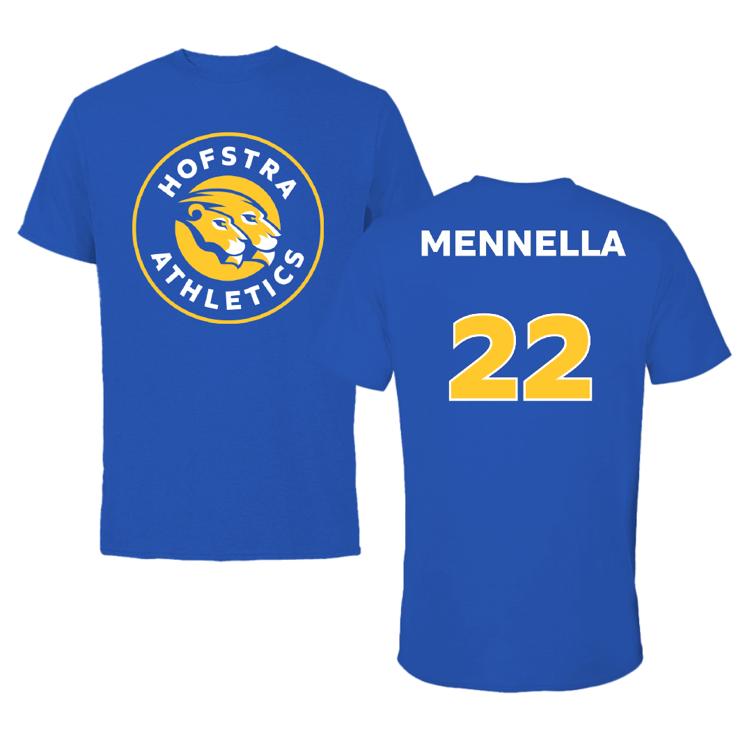 Hofstra University Lacrosse (W) Blue Performance Tee - #22 Nikki Mennella