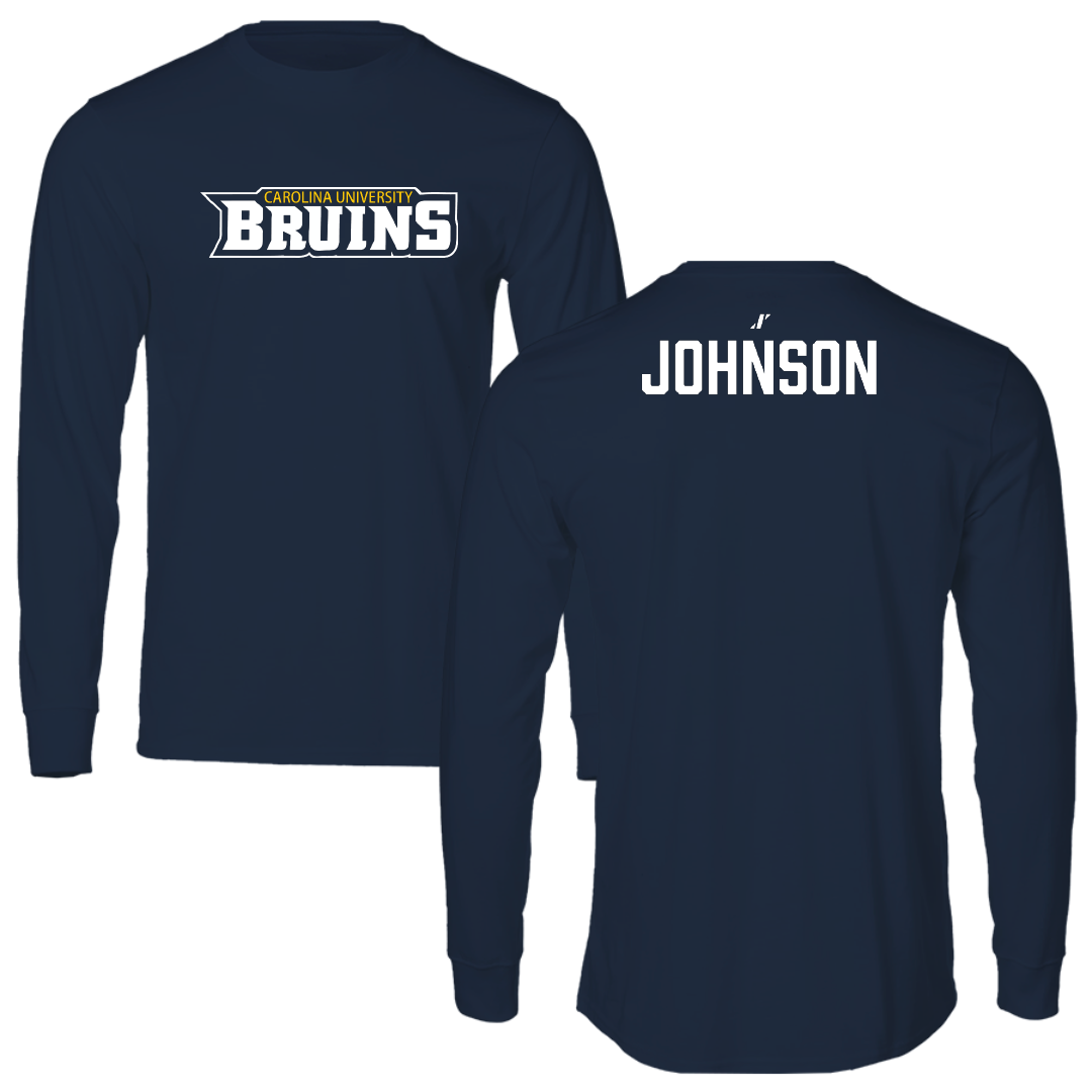 Carolina University Baseball Navy Performance Long Sleeve - Patrick Johnson