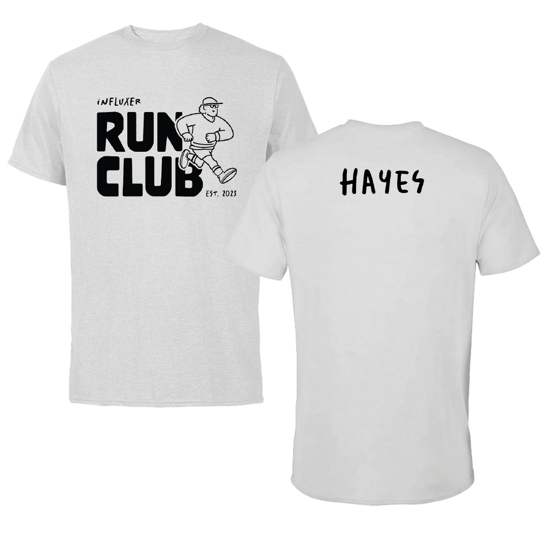Norfolk State University TF and XC Light Gray Influxer Run Club Performance Tee - Savien Hayes