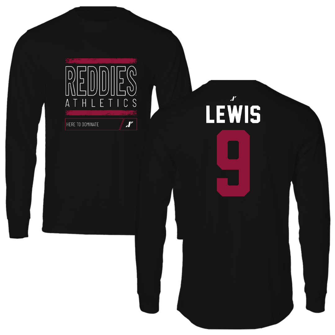 Henderson State University Football Black Dominate Long Sleeve - #9 Fred Lewis