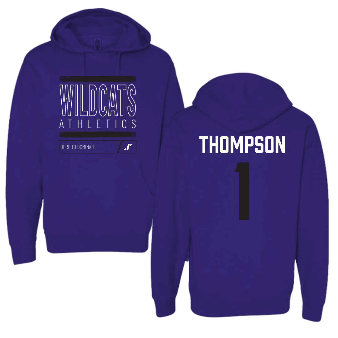 Weber State University Football Purple Dominate Hoodie - #1 Keahnist Thompson