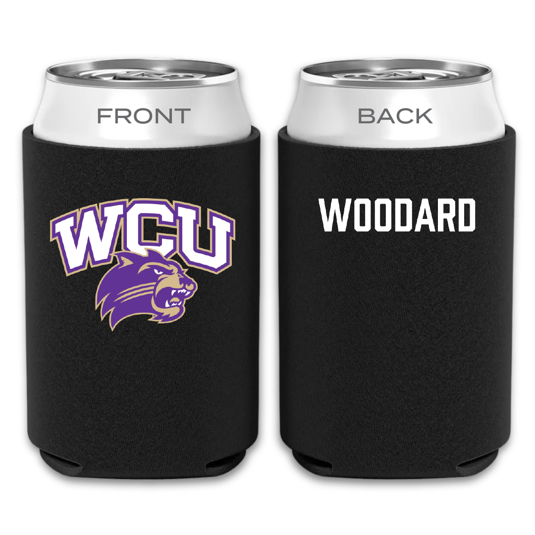 Western Carolina University TF and XC Black Can Cooler - Sky Woodard