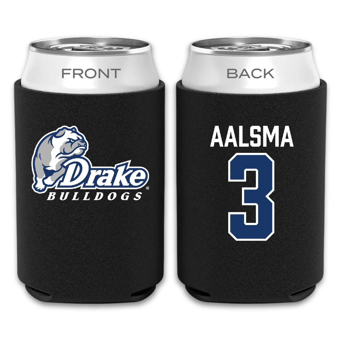 Drake University Basketball Black Can Cooler - #3 Abbie Aalsma