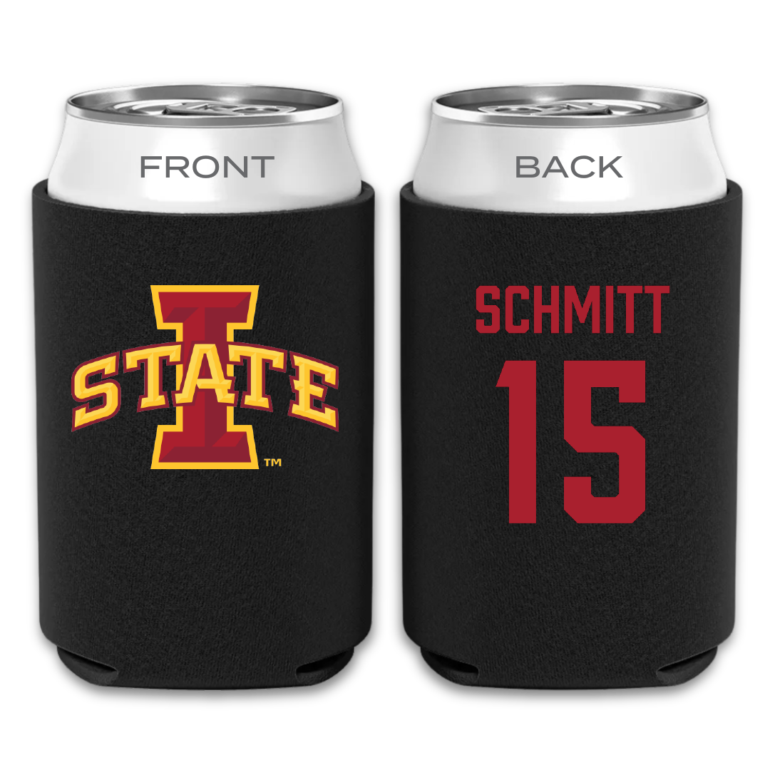 Iowa State University Volleyball Black Can Cooler - #15 Kiersten Schmitt