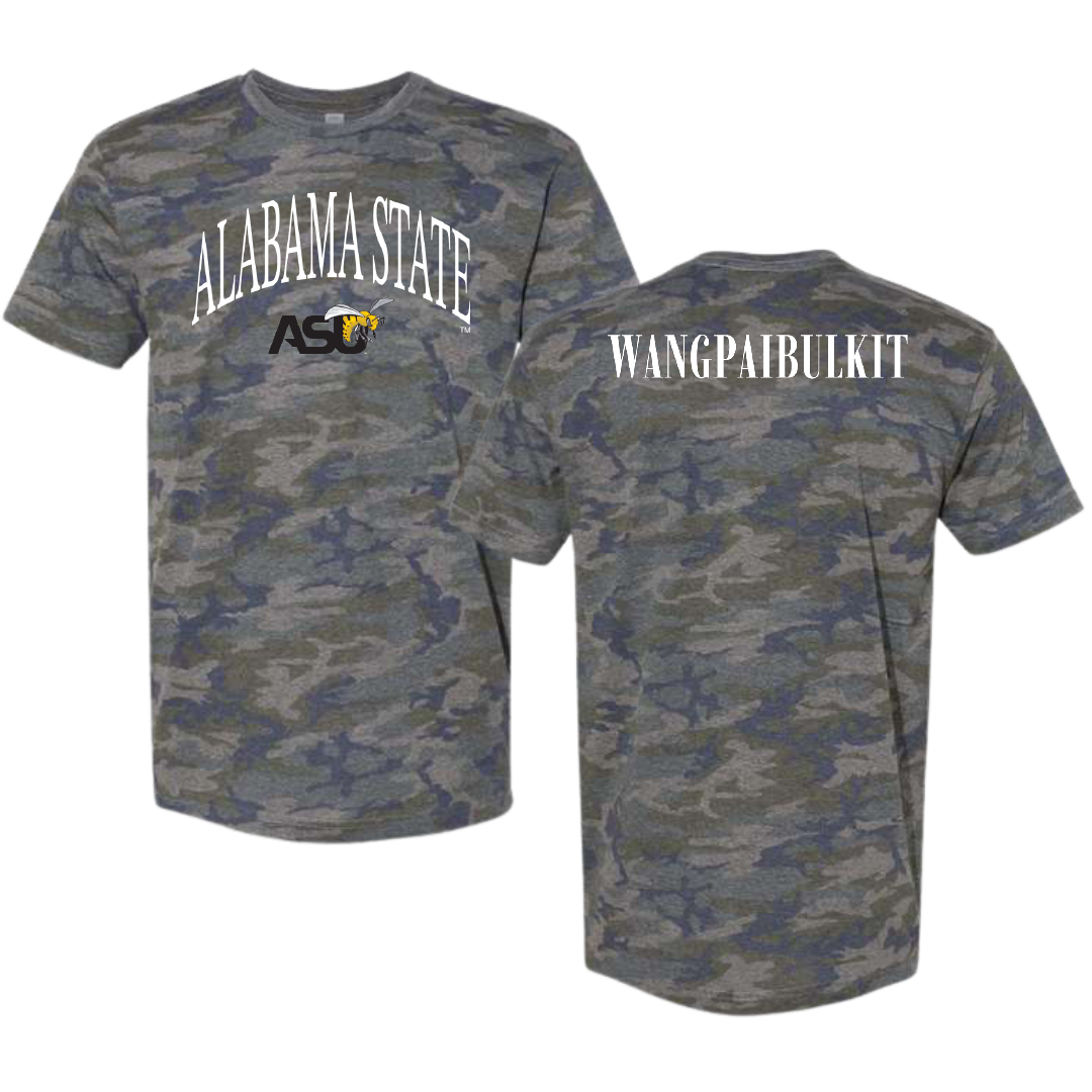 Alabama State University Golf Vintage Camo Tee - Chotithuch Wangpaibulkit