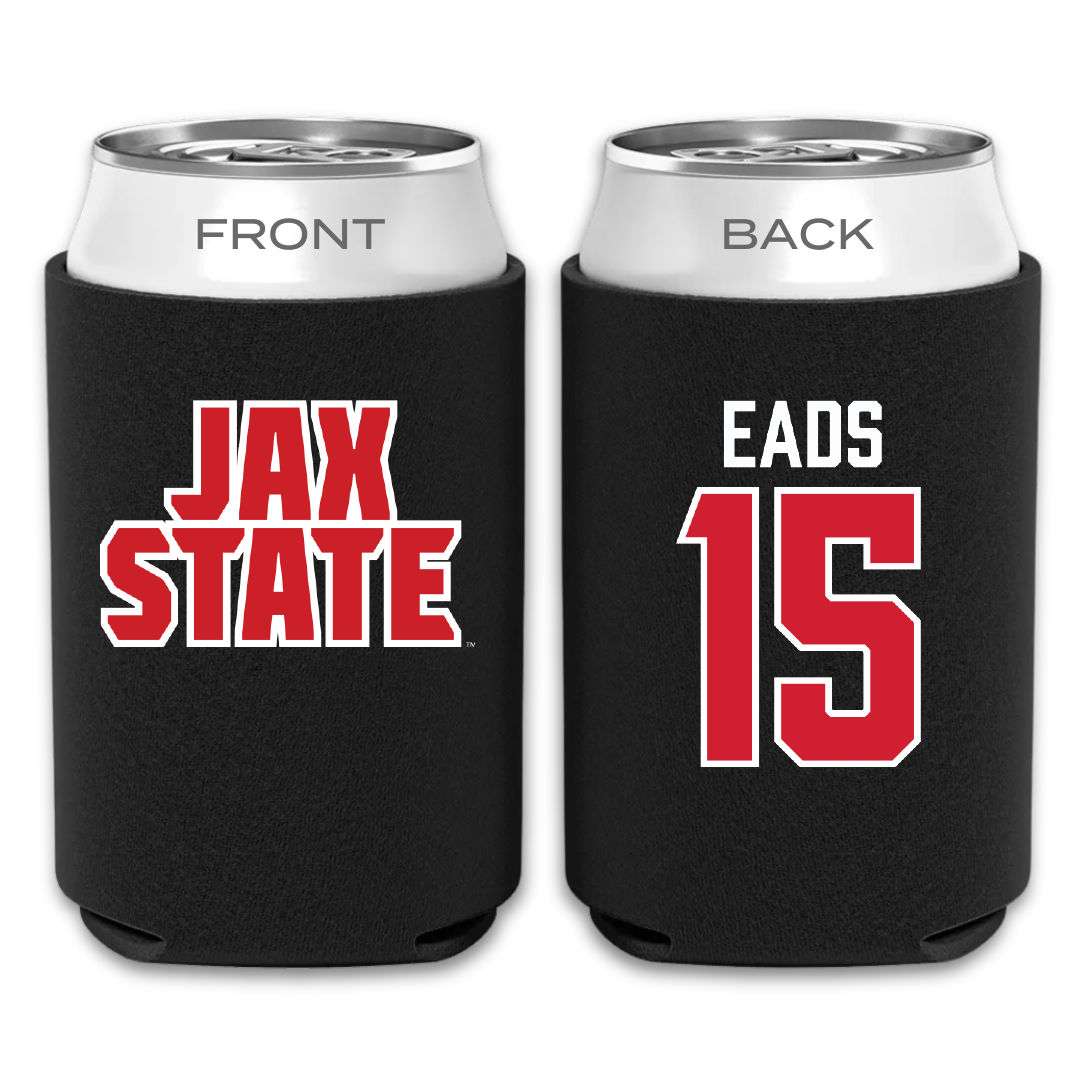 Jacksonville State University Soccer Black Can Cooler - #15 Baylee Eads