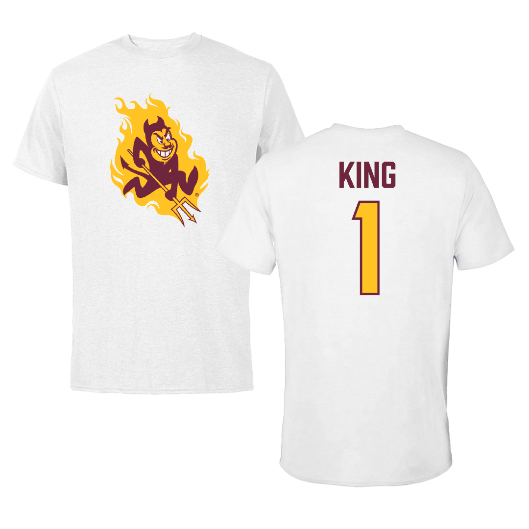 Arizona State University Baseball White Tee - #1 Matt King