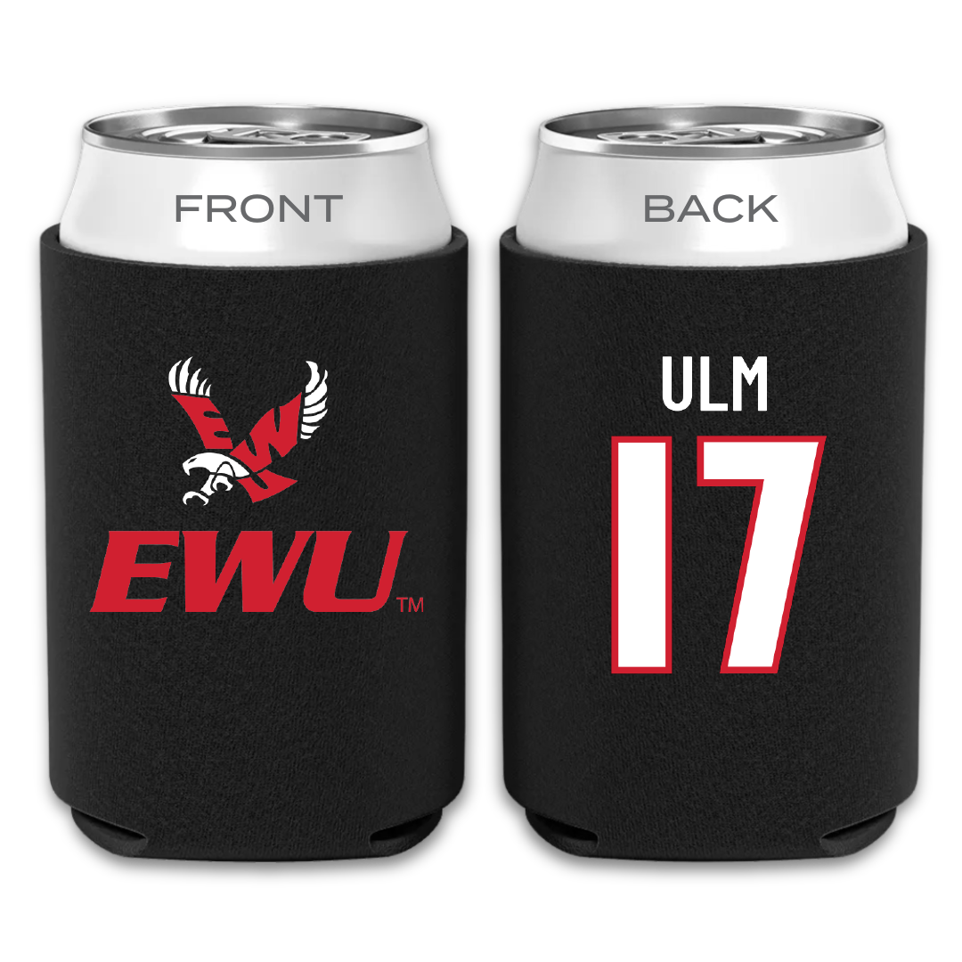 Eastern Washington University Football Black Can Cooler - #17 Nolan Ulm