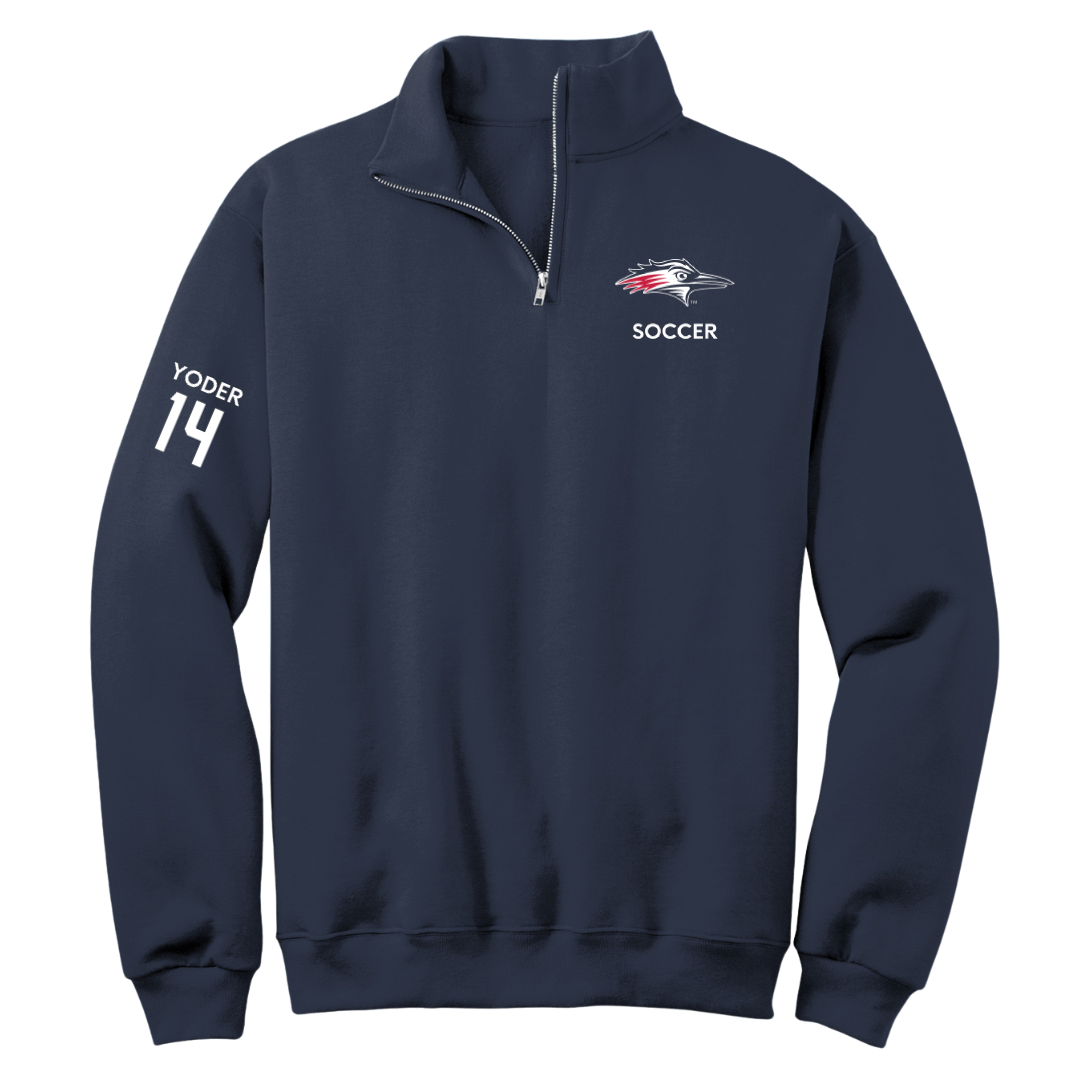 Metropolitan State University of Denver Soccer (W) Navy Quarter-Zip - #14 Monica Yoder