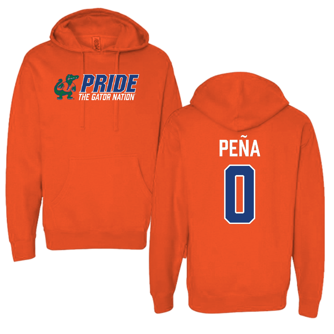 University of Florida Soccer (W) Orange General Hoodie - #0 Paloma Peña