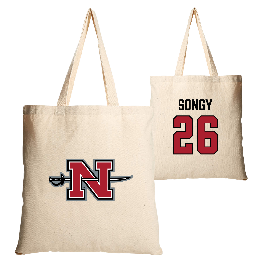 Nicholls State University Softball Tan Canvas Tote Bag - #26 Brynne Songy