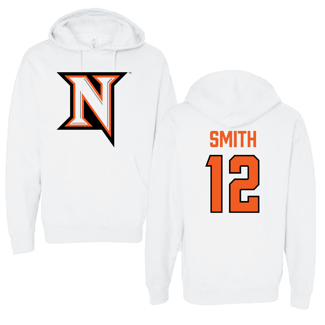 Northampton Community College Volleyball (M) White Hoodie - #12 Luke Smith