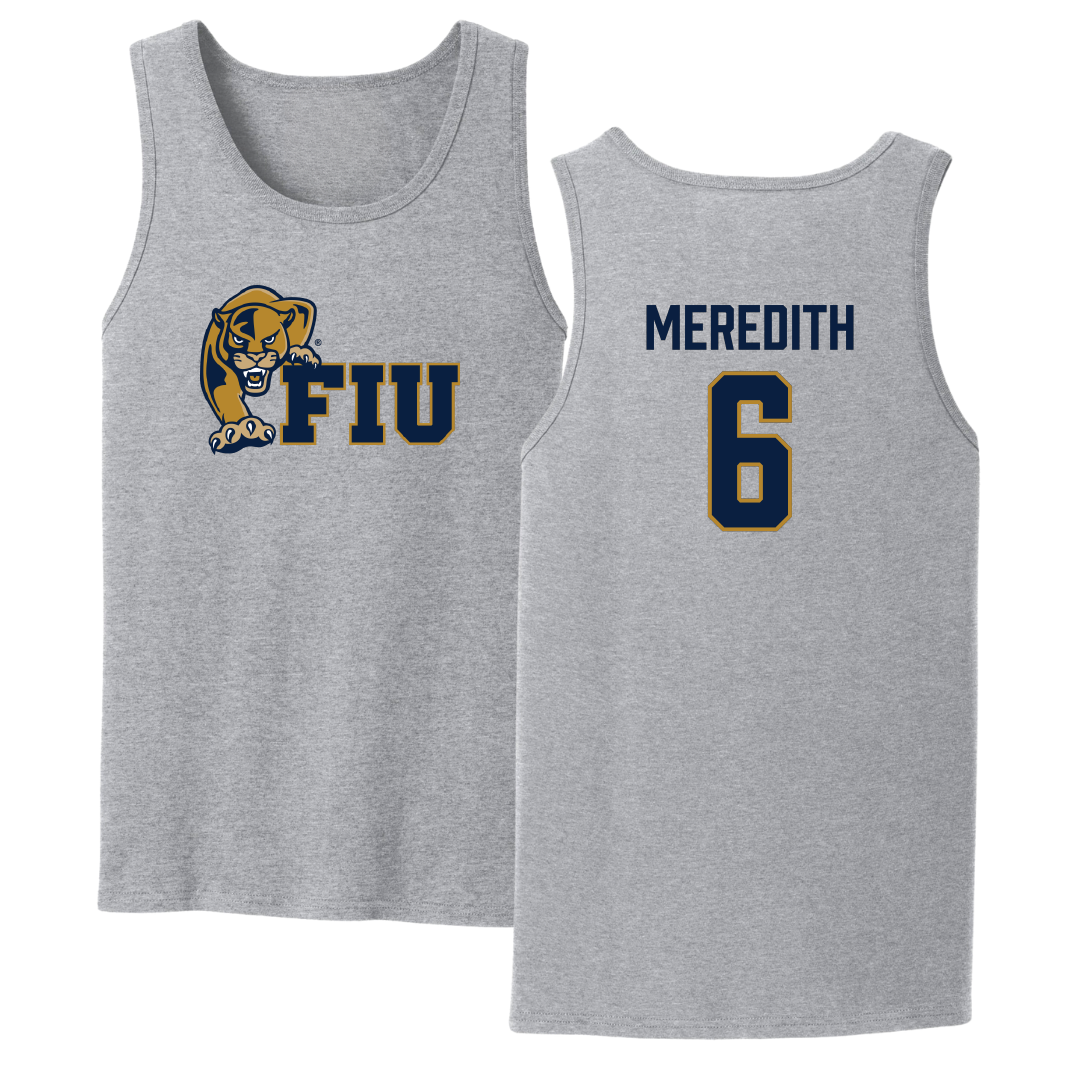 Florida International University Softball Sport Gray Tank Top - #6 Kally Meredith
