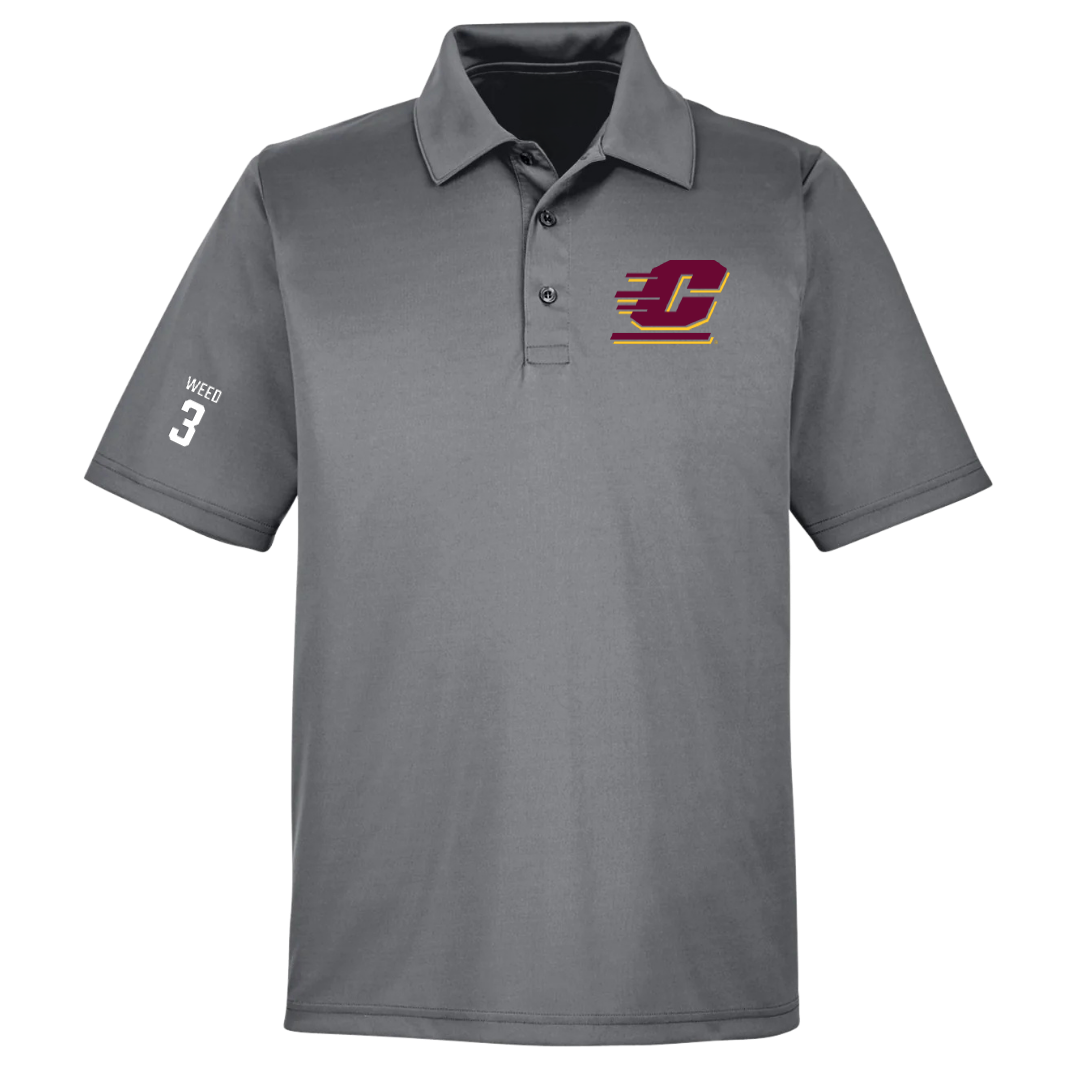 Central Michigan University Soccer (W) Light Gray Polo - #3 Kylee Weed