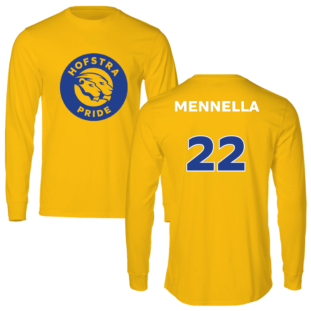 Hofstra University Lacrosse (W) Gold Performance Long Sleeve - #22 Nikki Mennella