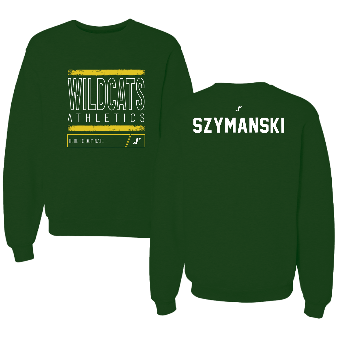 Northern Michigan University TF and XC Forest Green Dominate Crewneck - Madi Szymanski