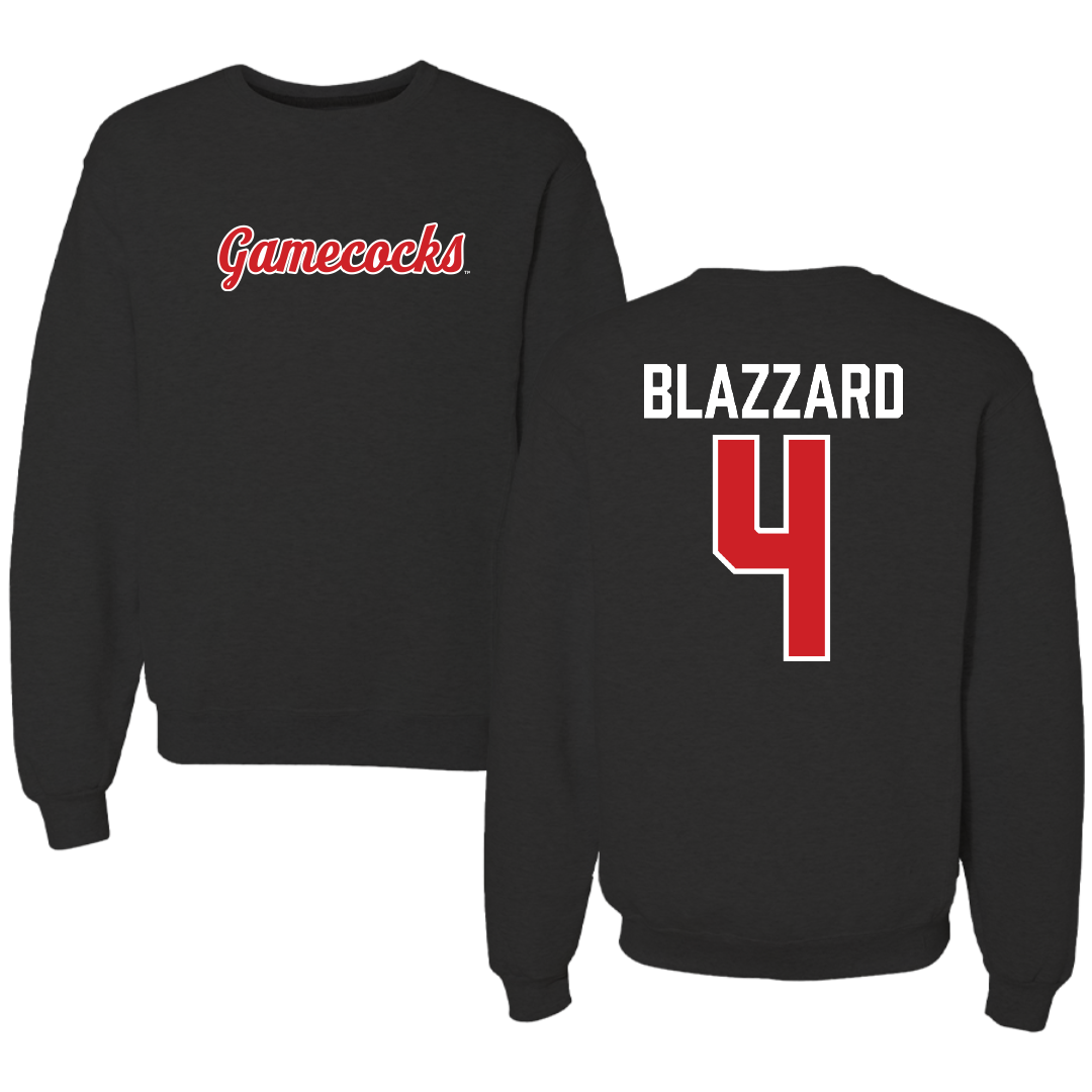 Jacksonville State University Volleyball Black Crewneck - #4 Morgan Blazzard