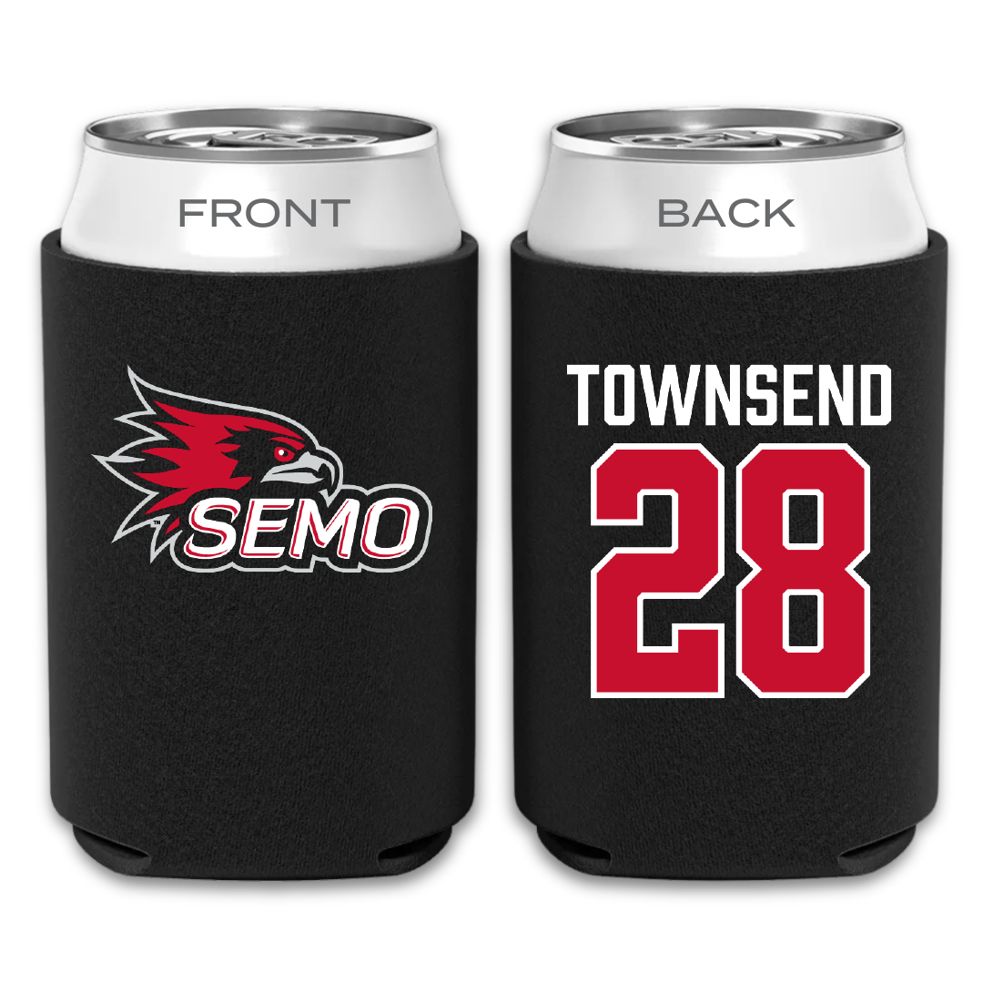 Southeast Missouri State University Football Black Can Cooler - #28 Amare Townsend