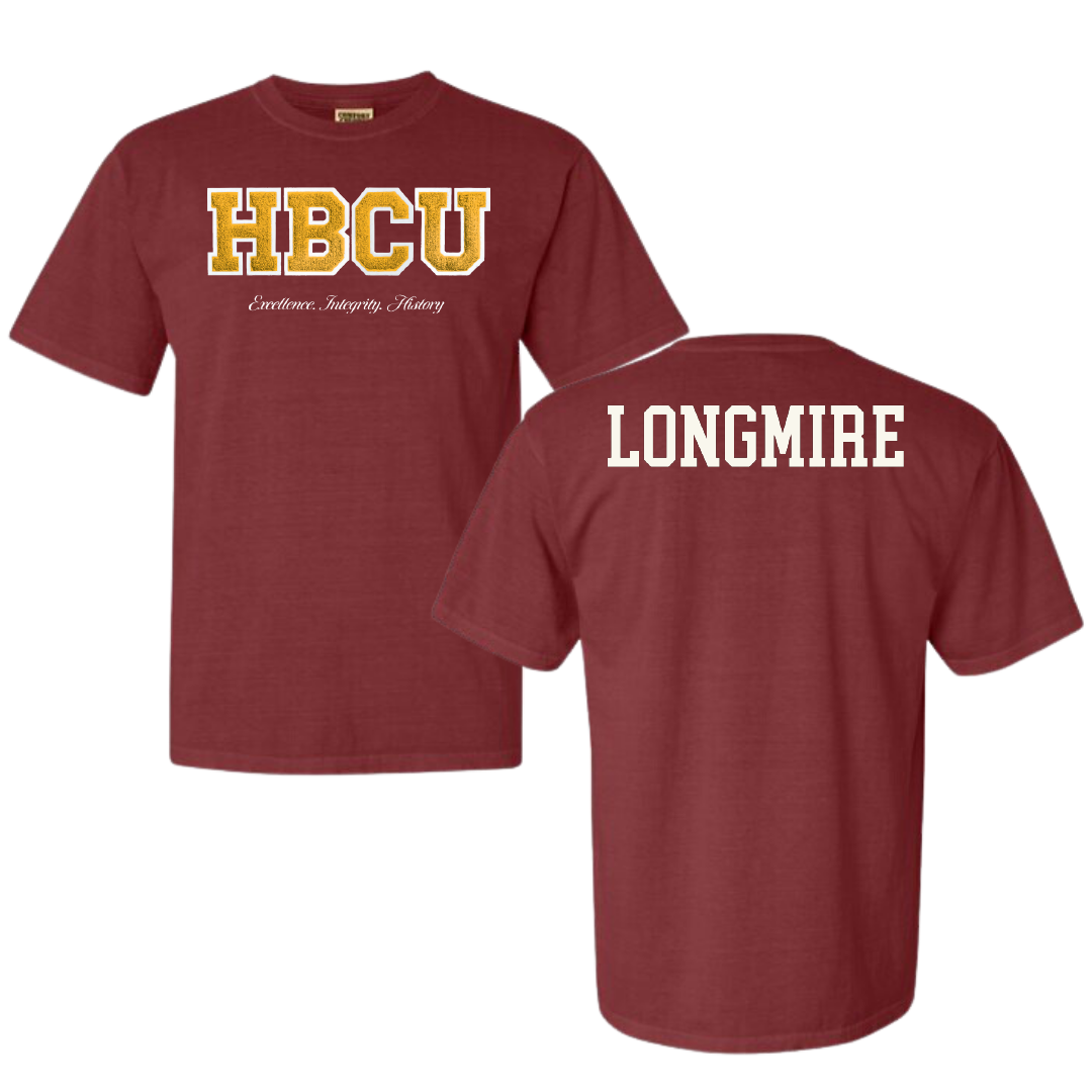 Bethune-Cookman University TF and XC Maroon HBCU Varsity Comfort Colors Tee - Ryan Longmire