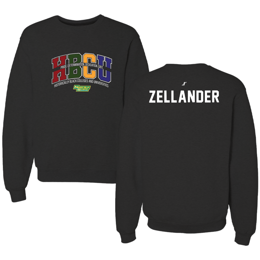 Norfolk State University TF and XC Black HBCU Crewneck - Jeremiah Zellander