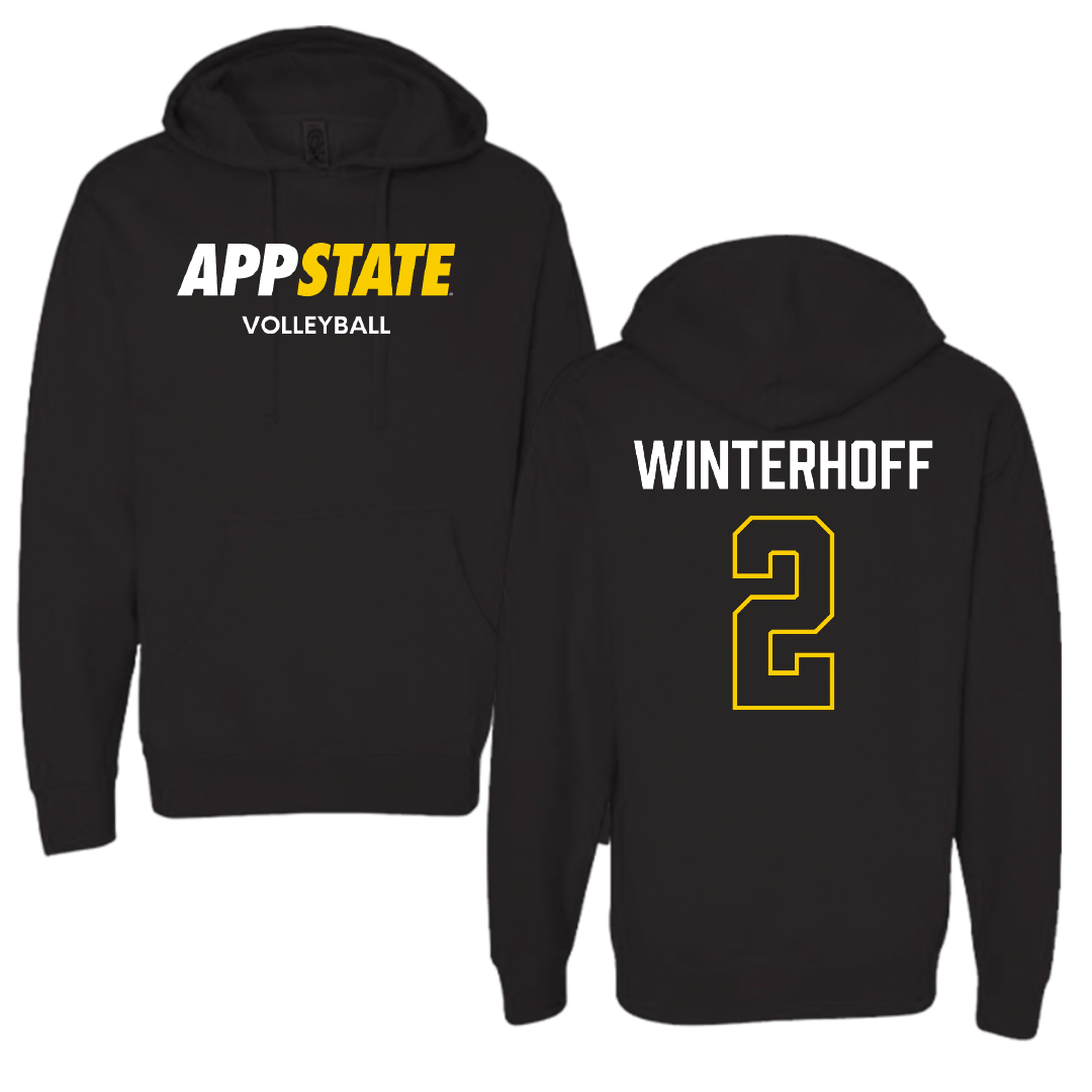 Appalachian State University Volleyball (W) Black Hoodie - #2 Maya Winterhoff