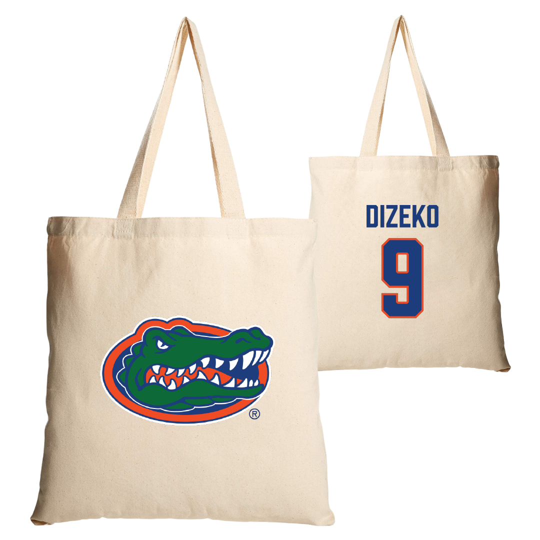 University of Florida Basketball Tan Canvas Tote Bag - #9 Alexia Dizeko