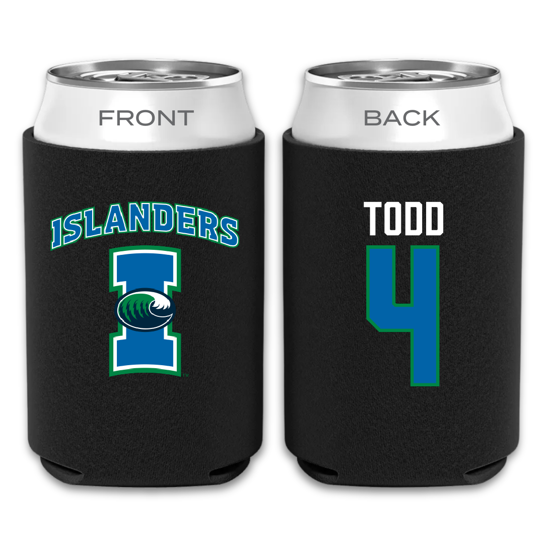 Texas A&M University-Corpus Christi Softball Black Can Cooler - #4 Riley Todd