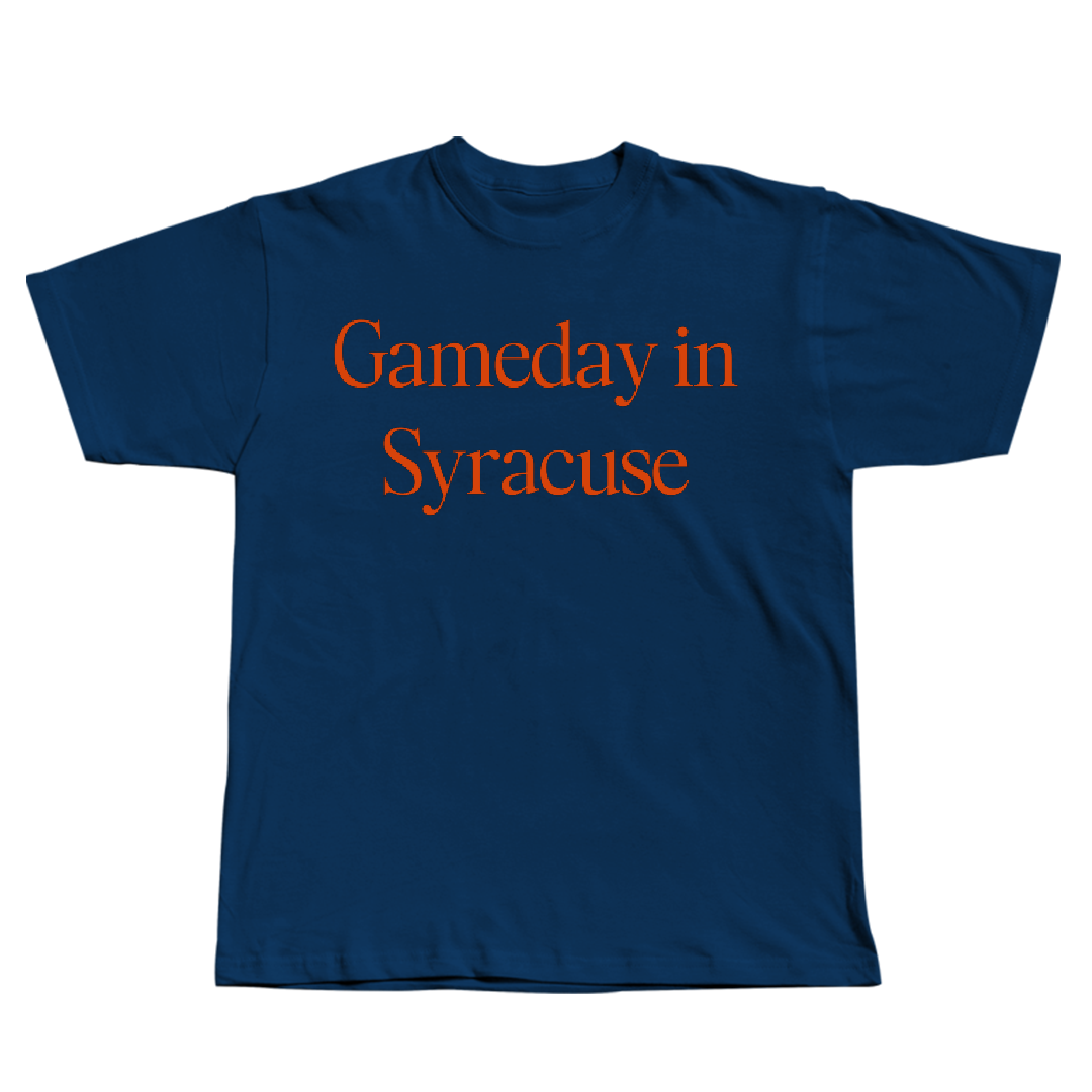Syracuse University Basketball (W) Navy Gameday Tee - #24 Dominique Camp