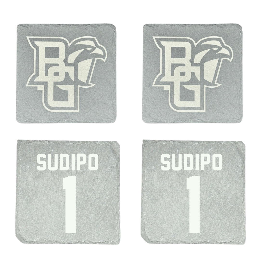 Bowling Green State University Football Stone Coaster (4 Pack)  - #1 Mateo Sudipo