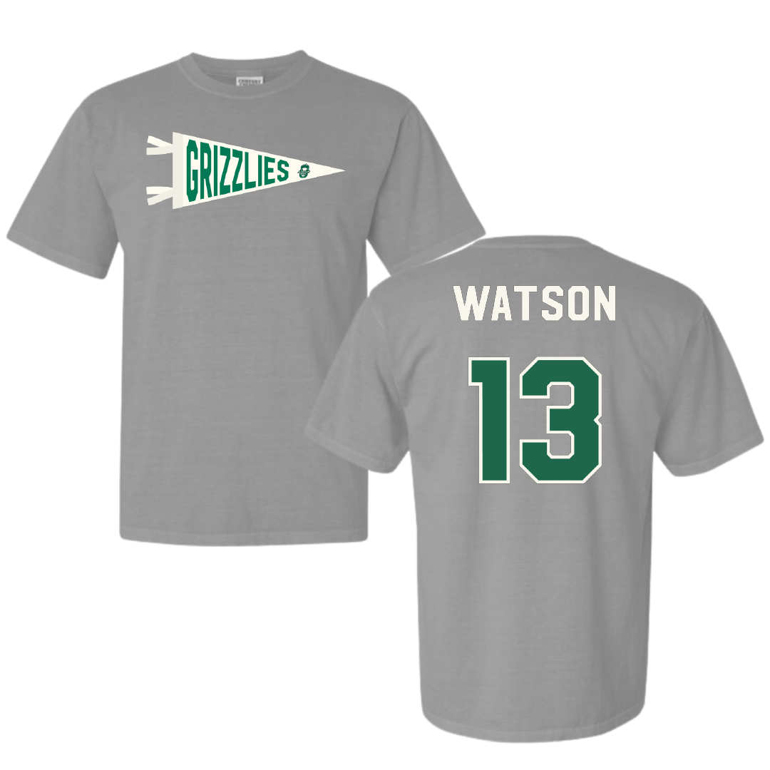 Adams State University Basketball Light Gray Pennant Comfort Colors Tee - #13 Celina Watson