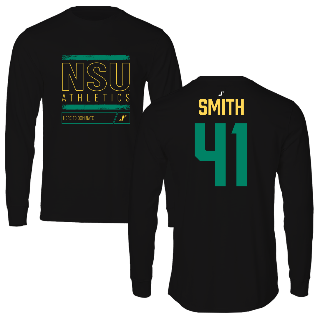 Norfolk State University Football Black Dominate Long Sleeve - #41 Jayden Smith