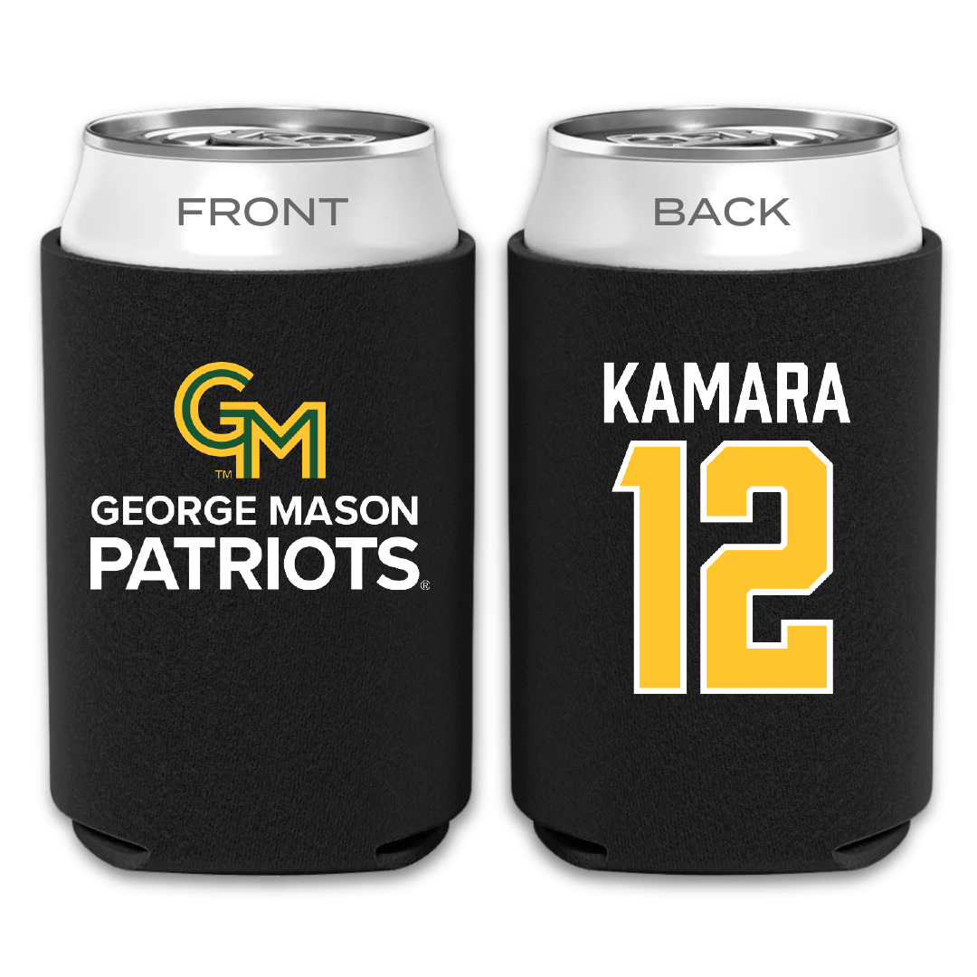 George Mason University Soccer Black Can Cooler - #12 Ishmail Kamara
