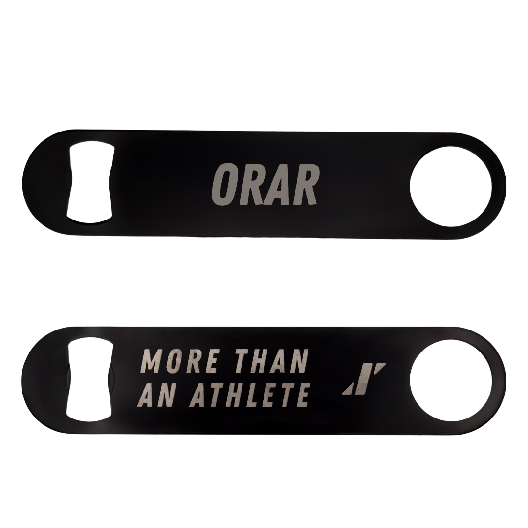 Adams State University TF and XC Black Bottle Opener - Aron Orar
