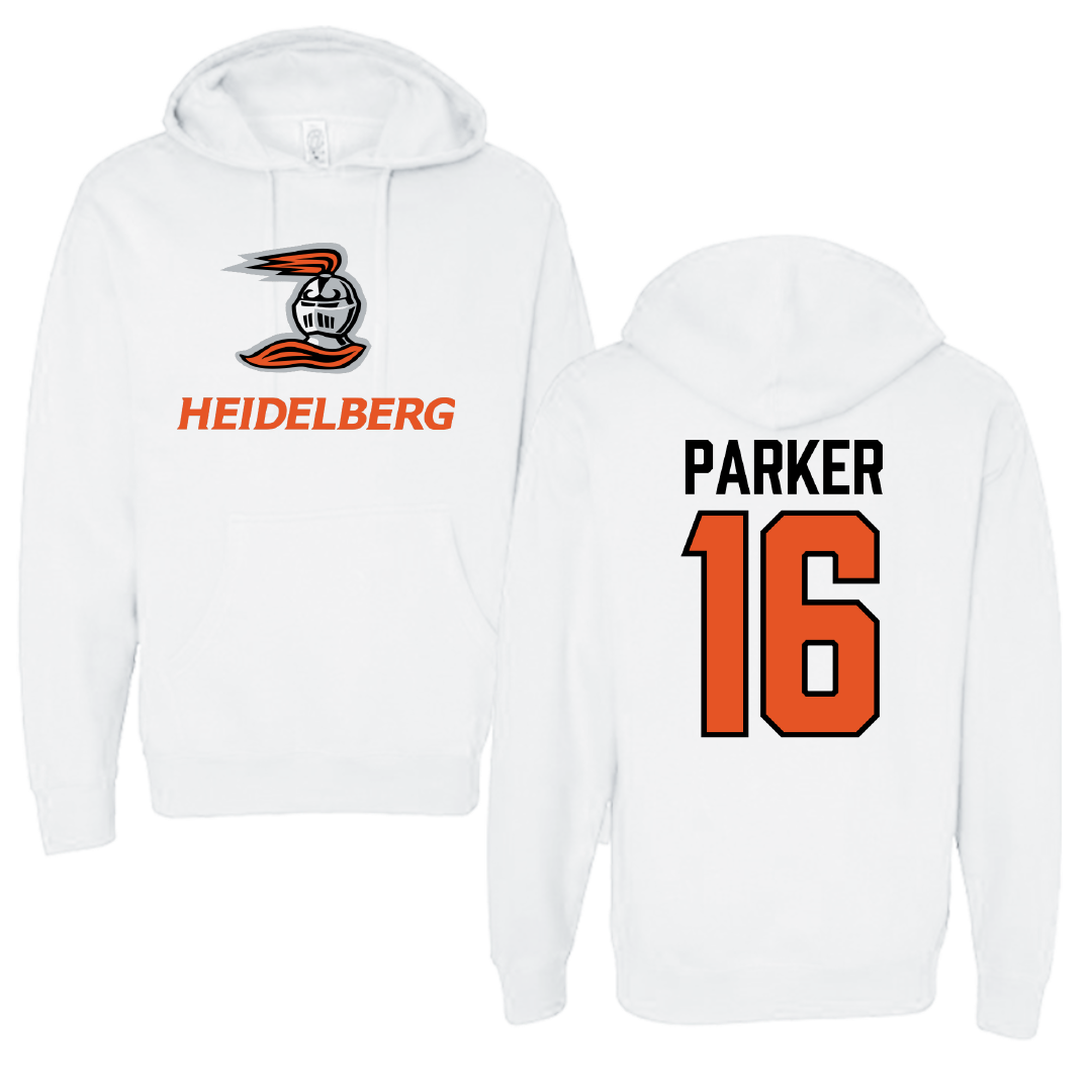 Heidelberg University Lacrosse White Hoodie - #16 Colin Parker