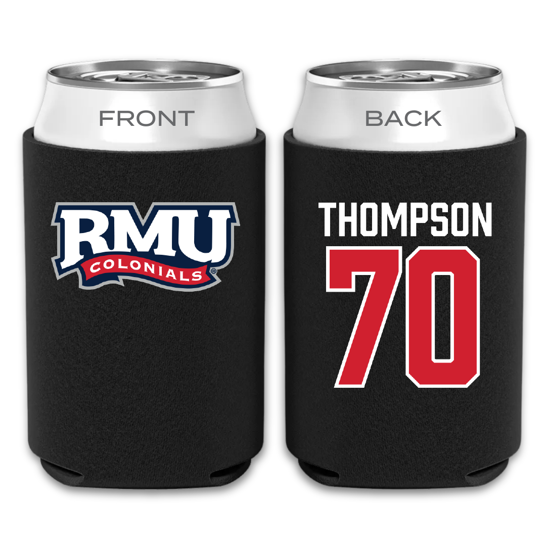Robert Morris University Football Black Can Cooler - #70 Dante Thompson