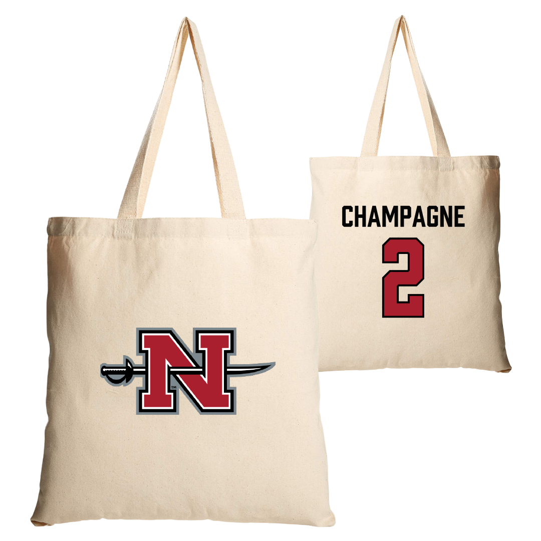 Nicholls State University Softball Tan Canvas Tote Bag - #2 Mckenzie Champagne