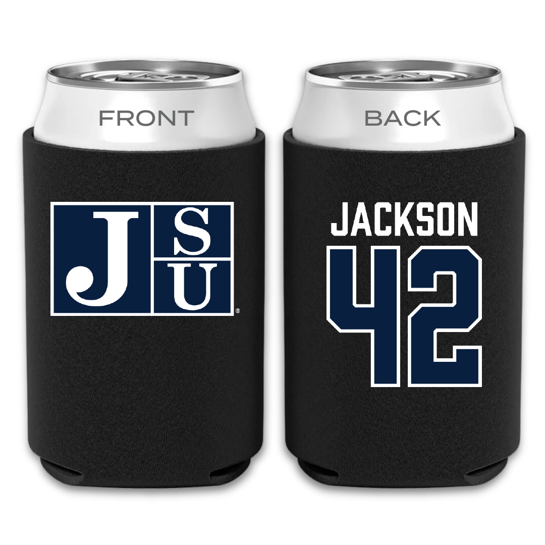 Jackson State University Softball Black Can Cooler - #42 Jace Jackson
