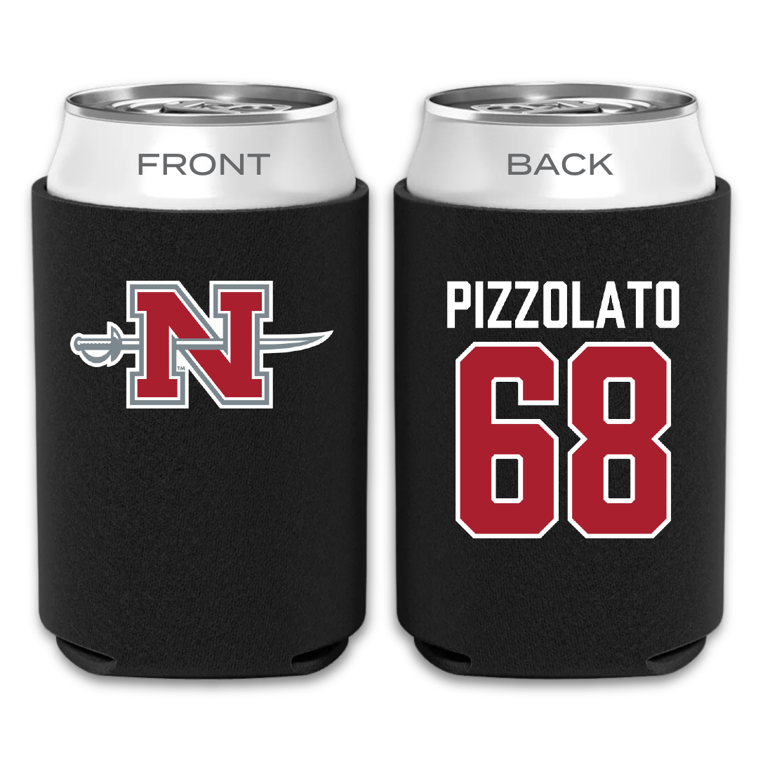 Nicholls State University Football Black Can Cooler - #68 Robbie Pizzolato