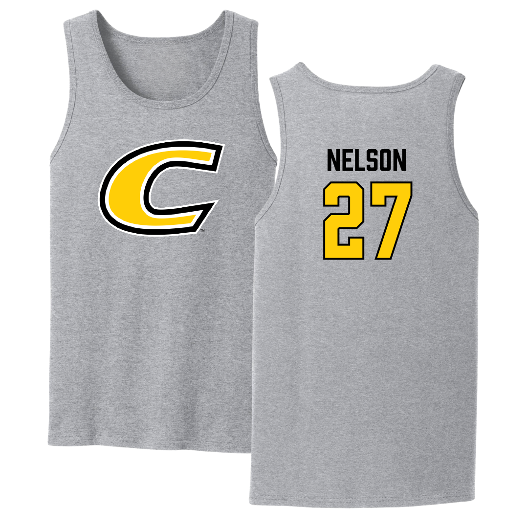 Centre College Soccer Sport Gray Tank Top - #27 Taylor Nelson