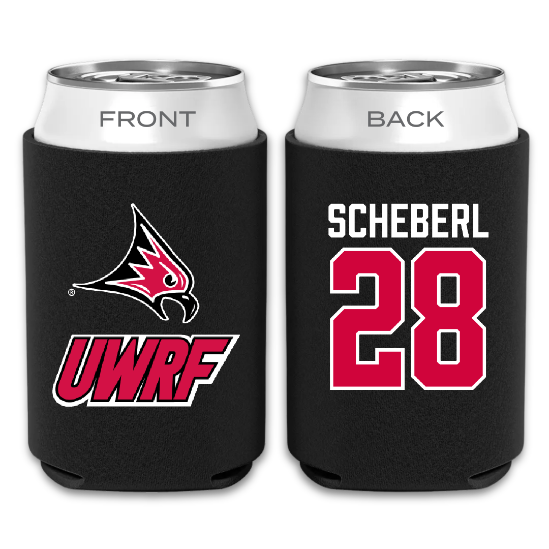 University of Wisconsin-River Falls Football Black Can Cooler - #28 Justin Scheberl