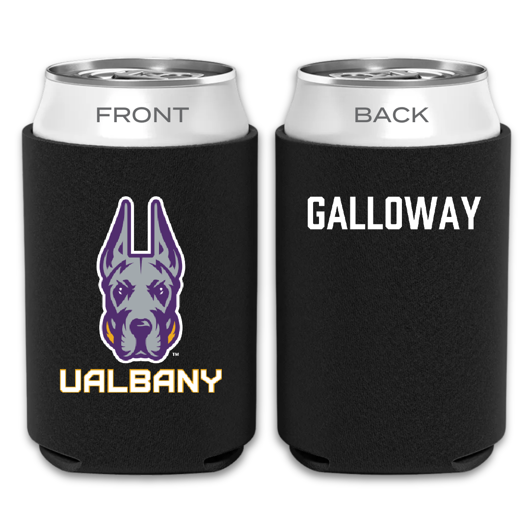University at Albany TF and XC Black Can Cooler - Toni Galloway