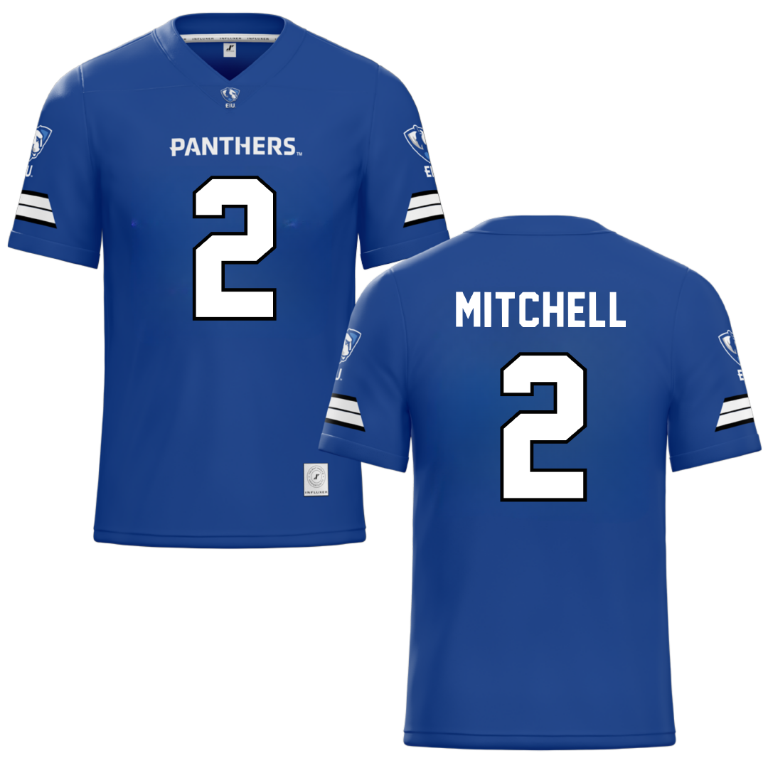 Eastern Illinois University Blue Football Jersey - #2 Bruce Mitchell