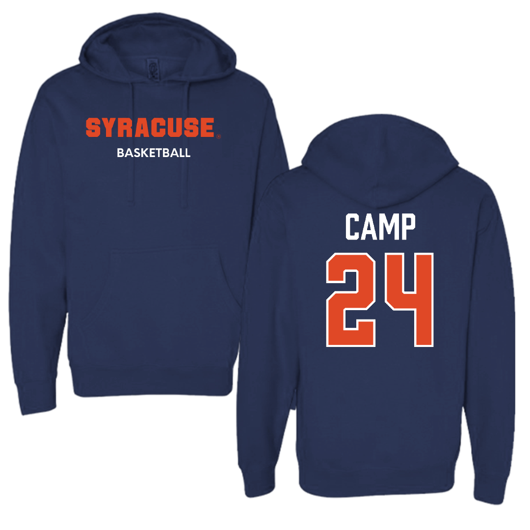Syracuse University Basketball (W) Navy Hoodie - #24 Dominique Camp