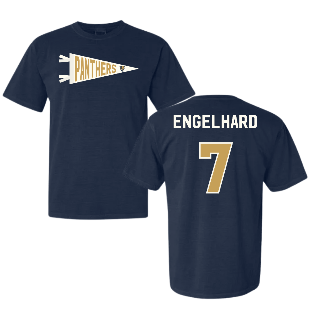 Florida International University Baseball Navy Pennant Comfort Colors Tee - #7 Chase Engelhard