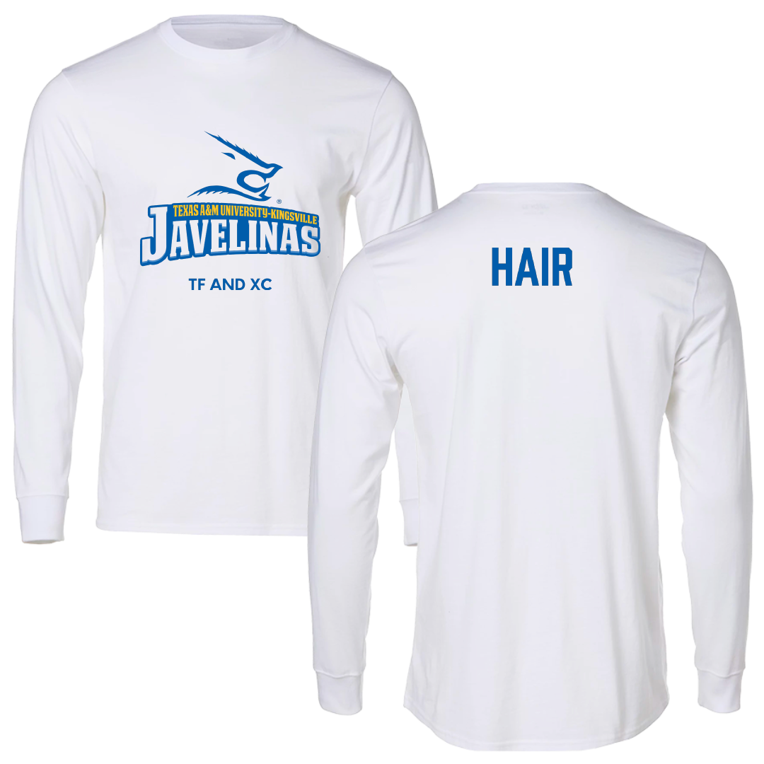 Texas A&M University-Kingsville TF and XC White Long Sleeve - Paxton Hair