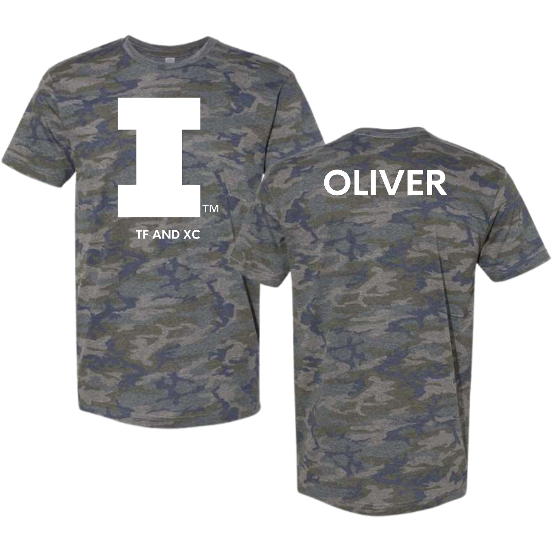 University of Illinois TF and XC Vintage Camo Tee - Ashley Oliver