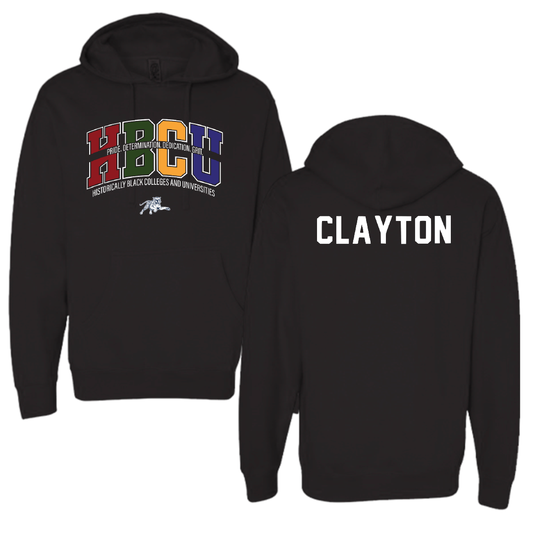 Jackson State University TF and XC Black HBCU Hoodie - Jiya Clayton
