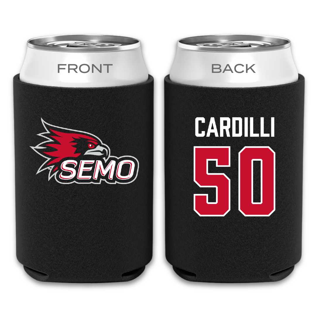 Southeast Missouri State University Football Black Can Cooler - #50 Mike Cardilli